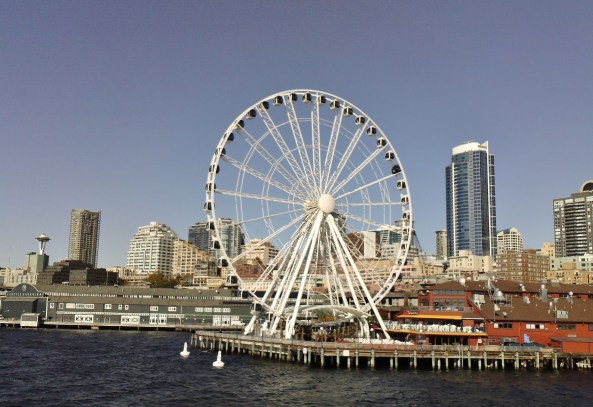 The ferris wheel really is scarier than it looks