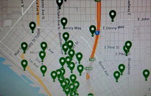 Every one of those green pins represents another little slice of heaven known as Starbucks